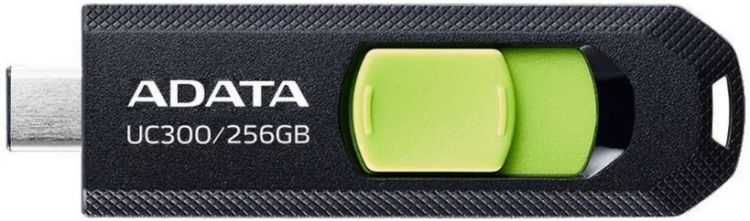 

Накопитель USB 3.2 256GB ADATA ACHO-UC300-256GRBK/GN 100MB/s, UC300, Type-C, ACHO-UC300-256GRBK/GN