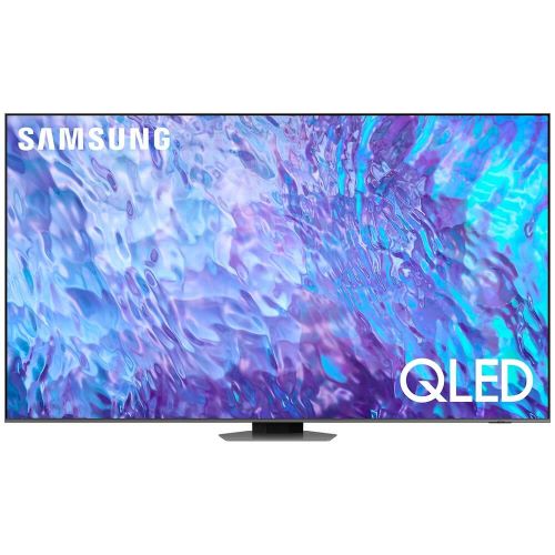 Телевизор Samsung QE98Q80CAUXRU Series 8 серебристый 4K Ultra HD 100Hz DVB-T2 DVB-C DVB-S2 USB WiFi Smart TV