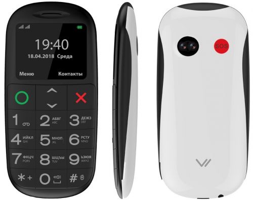 Мобильный телефон Vertex C312 C312-BW - фото 3