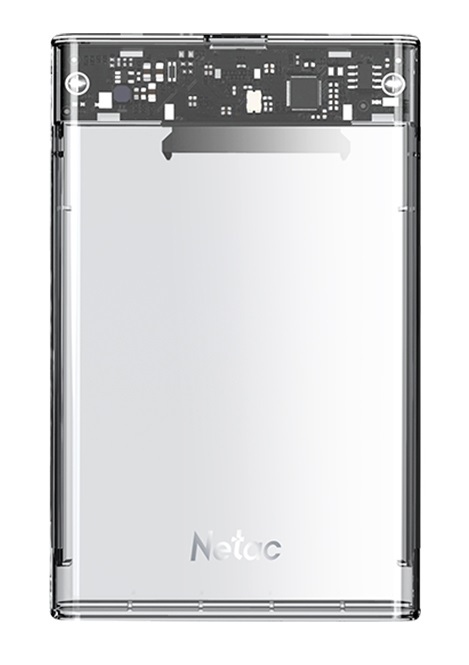 

Внешний корпус Netac NT07WH11-30CC для HDD/SSD 2.5" SATA -> USB3.0 прозрачный, NT07WH11-30CC