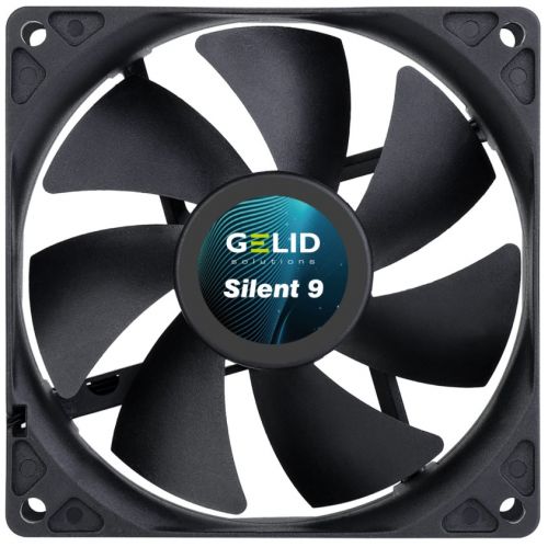 Вентилятор для корпуса GELID SILENT 9 BLACK FN-PX09-16 92x92x25 мм, 1500 об/мин, 31 CFM, 20 dBa, 3-p