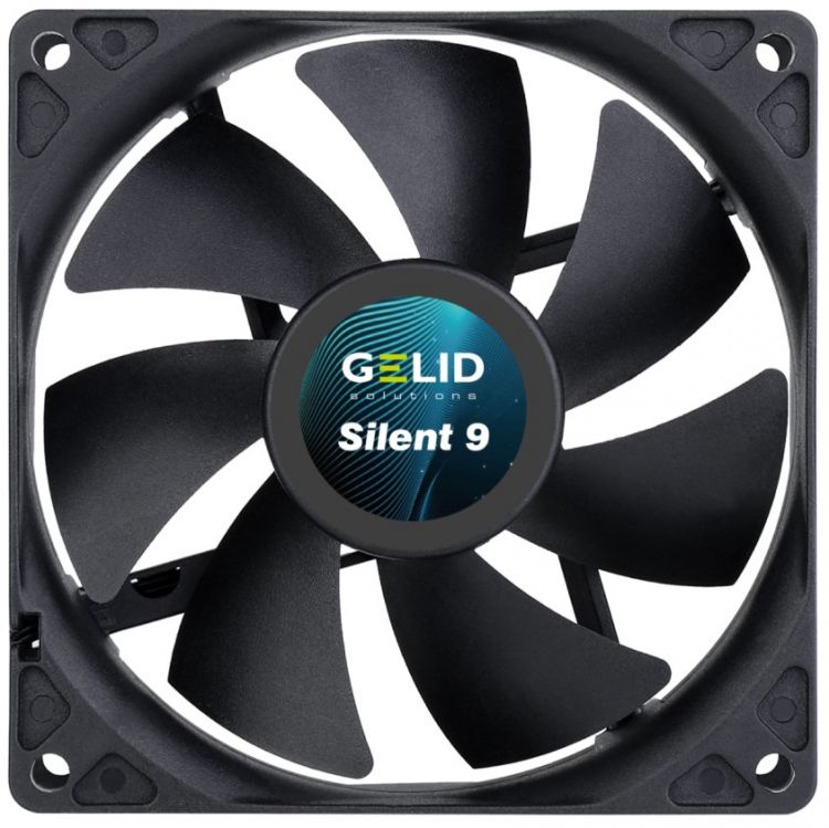 

Вентилятор для корпуса GELID SILENT 9 BLACK FN-PX09-16 92x92x25 мм, 1500 об/мин, 31 CFM, 20 dBa, 3-pin, черный, SILENT 9 BLACK