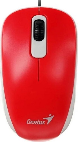 

Мышь Genius DX-110 31010009403 1000 DPI, 3кн., USB, red (31010116104), DX-110