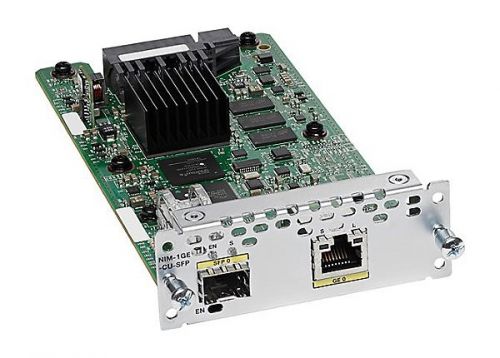 

Модуль расширения Cisco NIM-1GE-CU-SFP=, NIM-1GE-CU-SFP=