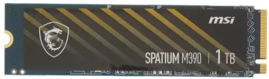 

Накопитель SSD M.2 2280 MSI SPATIUM M390 1TB PCIe Gen3x4 NVMe 1.4 3300/3000MB/s IOPS 420K/550K MTBF 1.5M 400 TBW, SPATIUM M390