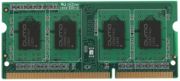 

Модуль памяти SODIMM DDR3 2GB Qumo QUM3S-2G1600T11L PC3-12800 1600MHz CL11 1.35V, QUM3S-2G1600T11L