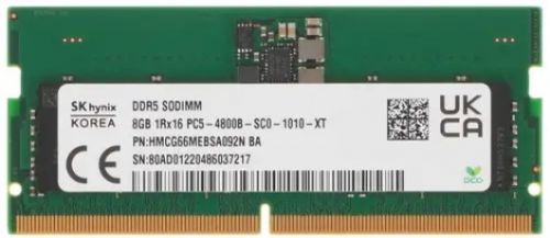 Модуль памяти SODIMM DDR5 8GB Hynix original HMCG66MEBSA092N PC5-38400 4800MHz CL40 1.1V