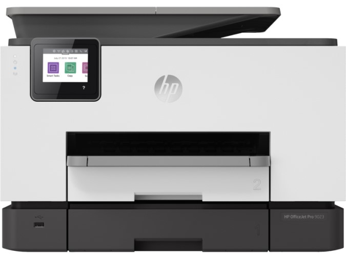 МФУ струйное цветное HP OfficeJet Pro 9023 1MR70B A4, 24/20 стр/мин, WiFi, USB, LAN, ,белый/серый