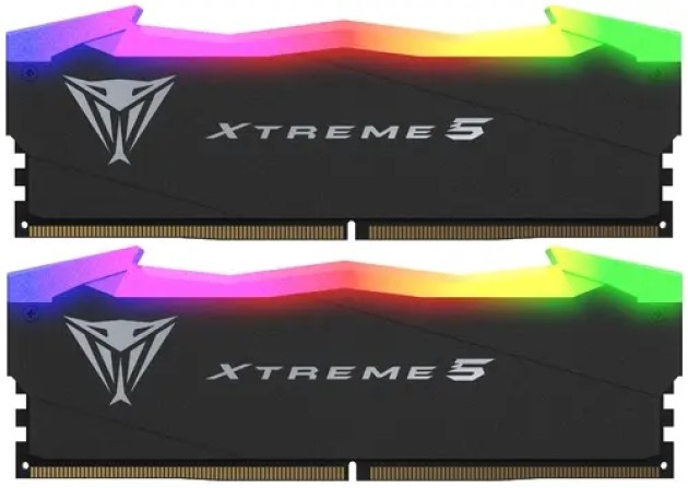 Модуль памяти DDR5 32GB (2*16GB) Patriot Memory PVXR532G76C36K Viper XTREME RGB Gaming PC5-60800 7600MHz CL36 1.45В с радиатором Ret