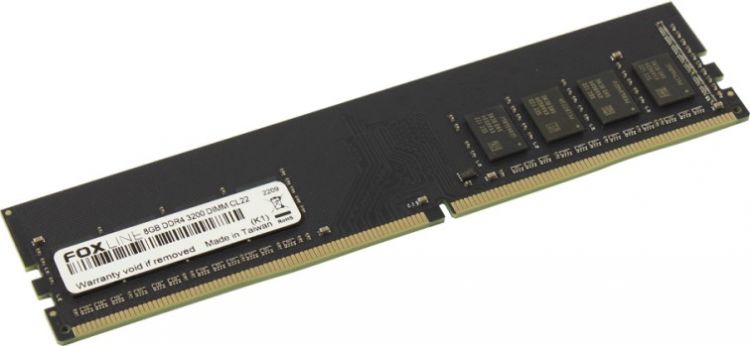 

Модуль памяти DDR4 8GB Foxline FL3200D4EU22-8G PC4-25600 3200MHz CL22 ECC 1.2V, FL3200D4EU22-8G