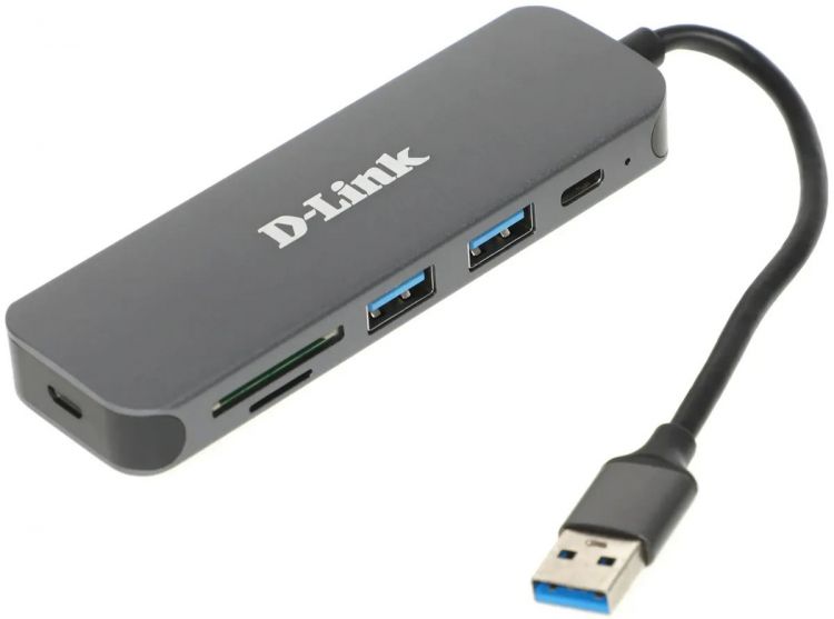 

Разветвитель USB 3.0 D-link DUB-1325/A2A 2*USB 3.0, USB Type-C, SD and microSD card slots Hub.2 downstream USB type A (female) ports, 1 downstream USB, DUB-1325/A2A