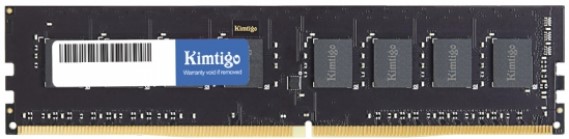 

Модуль памяти DDR4 8GB KIMTIGO KMKU8G8682666 PC4-21300 2666MHz CL19 1.2V single rank RTL, KMKU8G8682666