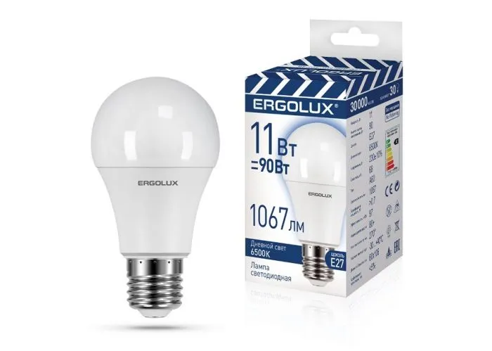 фото Ergolux LED-A60-11W-E27-6K