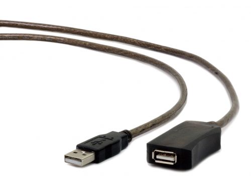 Кабель интерфейсный USB 2.0 Filum FL-C-U2-AM-AF-10M 10 м., черный, разъемы: USB A male-USB A female,