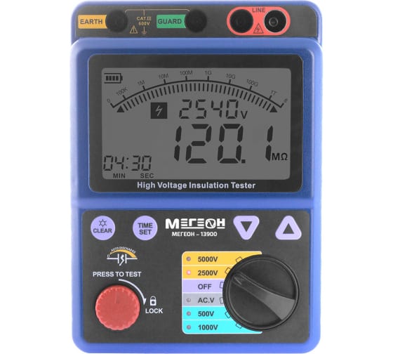 

Измеритель сопротивления изоляции МЕГЕОН 13900 (мегаомметр), 13900