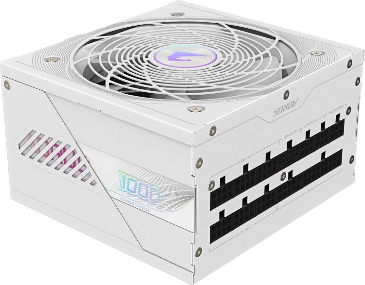 Блок питания ATX GIGABYTE GP-AE1000PM PG5 ICE 1000W, 80 Plus Platinum, 12VHPWR, Full Modular