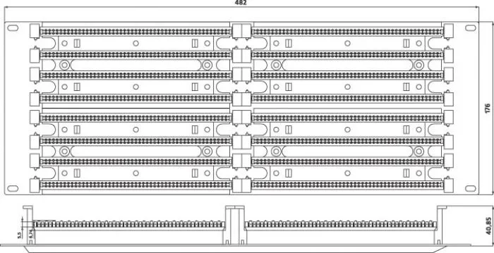 фото Hyperline 110C-19-200P-2U