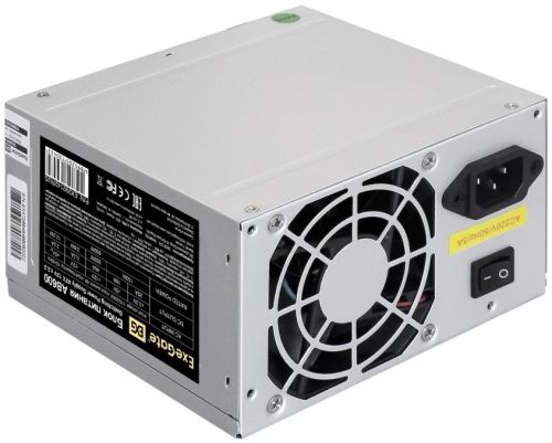 Блок питания ATX Exegate EX292142RUS-S 600W, 80mm fan, кабель 220V с защитой от выдергивания