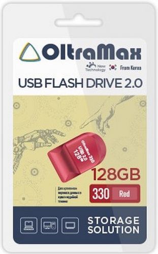 Накопитель USB 2.0 128GB OltraMax OM-128GB-330-Red
