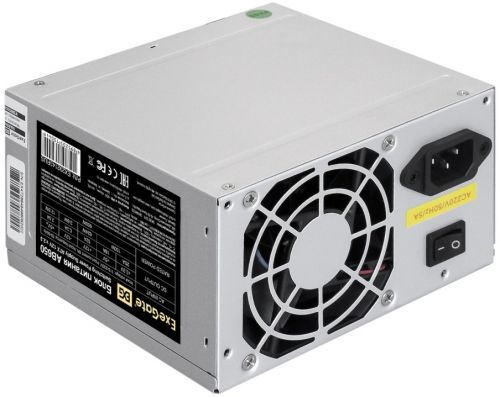 Блок питания ATX Exegate EX292143RUS-S 650W, 80mm fan, кабель 220V с защитой от выдергивания