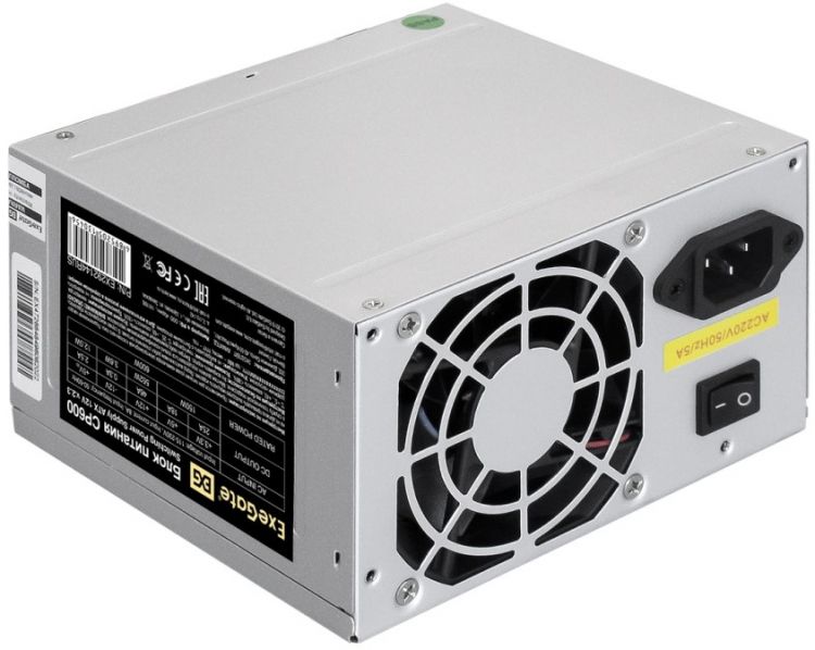 

Блок питания ATX Exegate EX292144RUS-PC 600W, 80mm fan, кабель 220V, EX292144RUS-PC