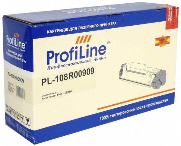 

Картридж ProfiLine PL_108R00909 для Xerox Phaser 3140/3155/3160/3140Orange/3140Silver/black/3160B/3160N 2500 копий, PL_108R00909