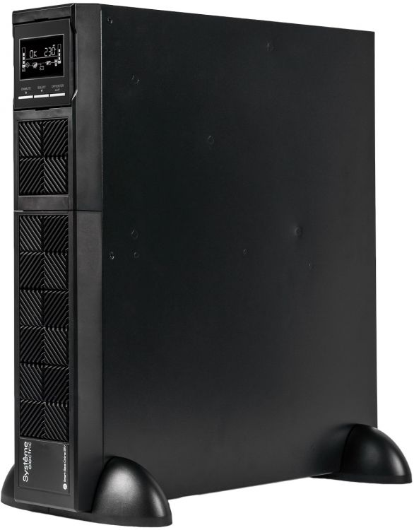 Источник бесперебойного питания Systeme Electric SRVSE1KRTI Smart-Save Online SRV 1000 ВА, конвертир, цвет черный
