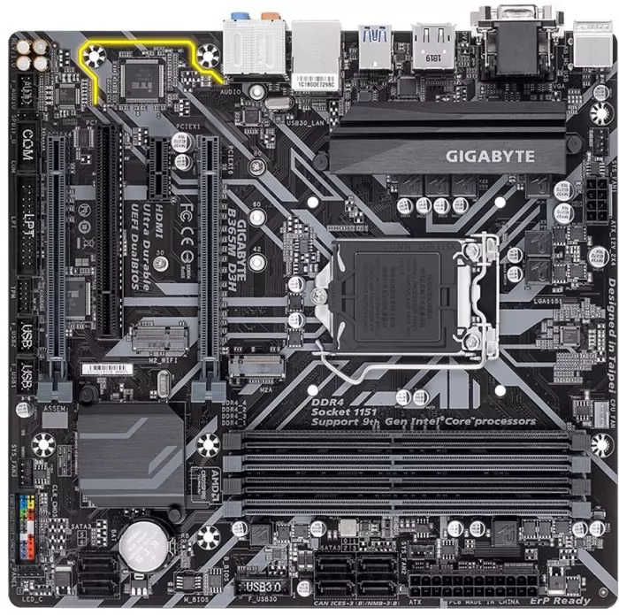 фото GIGABYTE B365M D3H