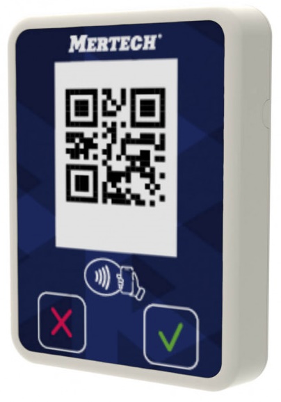 Терминал оплаты Mertech 2136 СБП Mini с NFC белый/синий