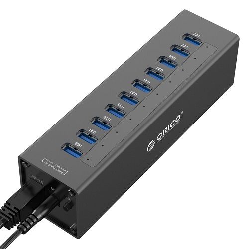 Концентратор USB 3.0 Orico A3H10-BK