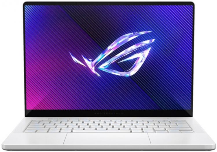 Ноутбук ASUS ROG Zephyrus G14 GA403UI 90NR0HX2-M004J0 Ryzen 9 8945HS/32GB/1TB SSD/RTX 4070 8GB/14" 2.8K OLED/WiFi/BT/cam/Win11Home/white