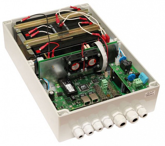 цена Коммутатор управляемый TFortis PSW-2G 2F+ UPS гигабитный уличный для подключения 1 поворотной камеры с системой бесперебойного питания с поддержкой Ро