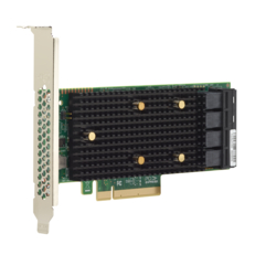 Контроллер SAS Broadcom/LSI 9400-16i SGL (05-50008-00) 05-50008-00 (PCIe 3.1 x8 LP, Tri-Mode SAS/SATA/NVMe 12G HBA, 16port(4*int SFF8643), 3416 IOC