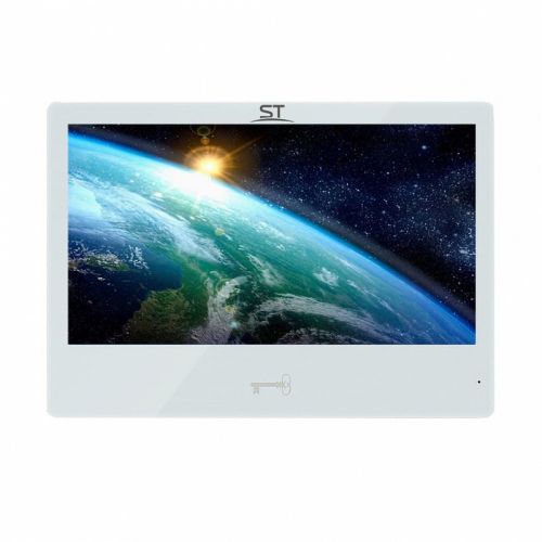 Монитор Space Technology ST-M202/10 (TS/SD/IPS) БЕЛЫЙ видеодомофона, 10”IPS LCD, цветной, 1024*600,