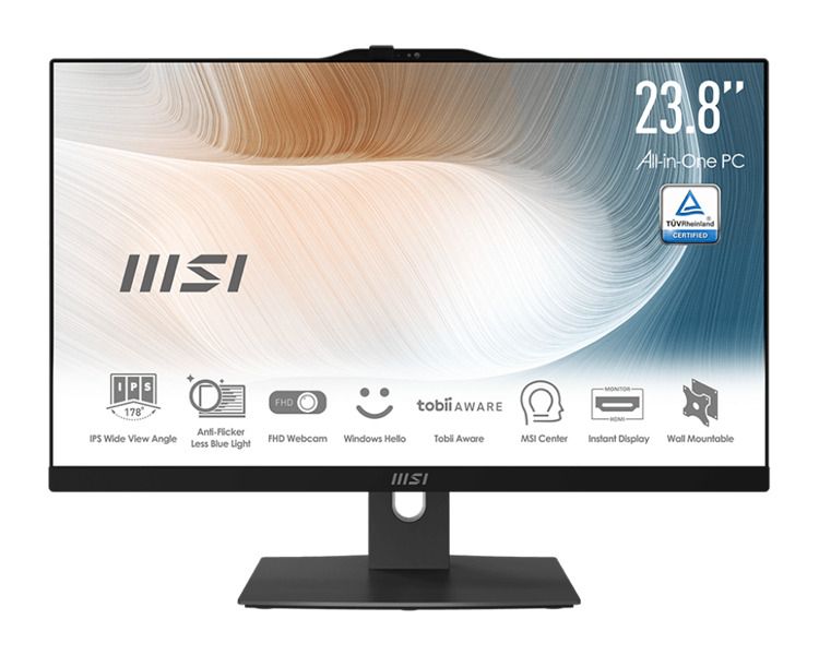 

Моноблок 23.8'' MSI Modern AM242P 12M-668XRU 9S6-AE0711-845 i7-1260P/16GB/512GB SSD/Iris Xe graphics/1920x1080 IPS/WiFi/BT/cam/мышь/клавиатура/noOS/че, Modern AM242P 12M-668XRU