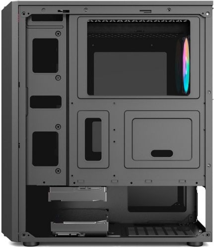 Корпус ATX 1STPLAYER RAINBOW RB-4 черный, без БП, боковая панель из закаленного стекла, USB 3.0, 2*USB 2.0, audio RB-4-1G6 - фото 5