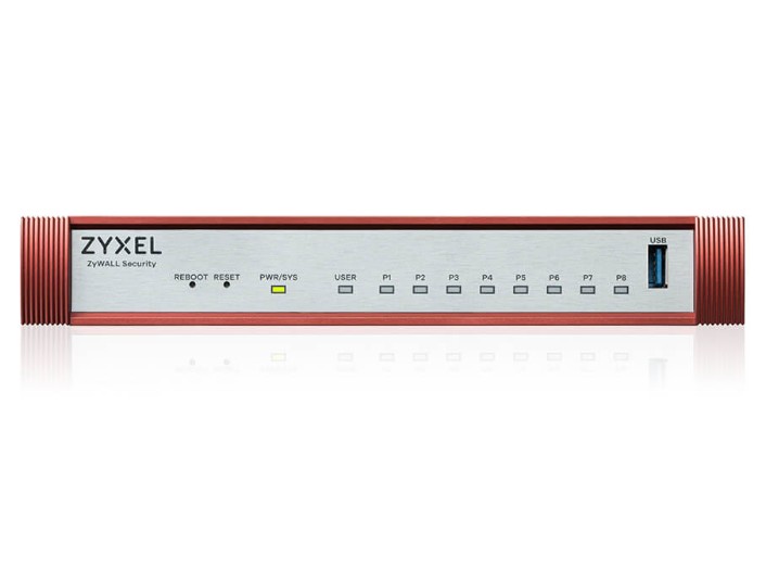 

Межсетевой экран ZYXEL USG FLEX 100H 8xRJ-45: 1G (LAN/WAN), 1xUSB3.0, USG FLEX 100H