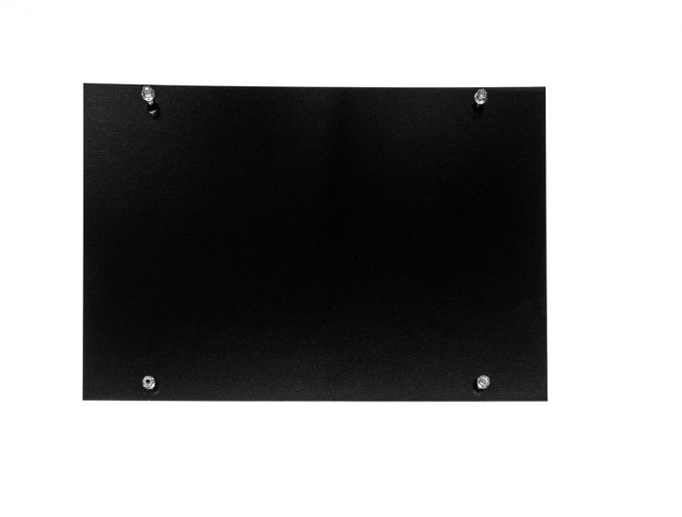 Стенка ЦМО А-ШРН-12-9005 задняя к шкафу ШРН, ШРН-Э и ШРН-М 12U в комплекте с крепежом, черный цена и фото