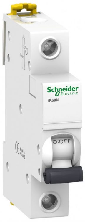 

Автоматический выключатель Schneider Electric A9K24106 Acti9 - 1P, тип хар-ки C, 6 А, 230 В AC, 6кА, A9K24106