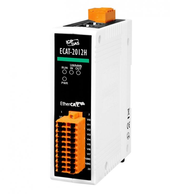 

Модуль ICP DAS ECAT-2012H CR EtherCAT Slave I/O Module with 16-bit,16-ch/8-ch AI (RoHS), ECAT-2012H CR