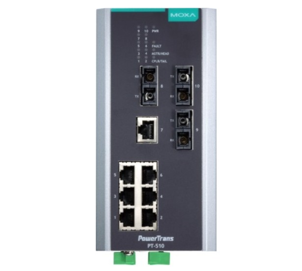 

Коммутатор управляемый MOXA PT-510-3S-SC-24 DIN-Rail switch, 7 x 10/100BaseT(X), 3 x 100BaseFX SM, SC connectors, 1 power su, PT-510-3S-SC-24