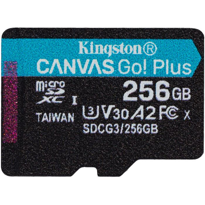 

Карта памяти MicroSDXC 256GB Kingston SDCG3/256GBSP UHS-II Class U3 V30 A2, чтение: 170Мб/с, запись: 90Мб/с, без адаптера, SDCG3/256GBSP