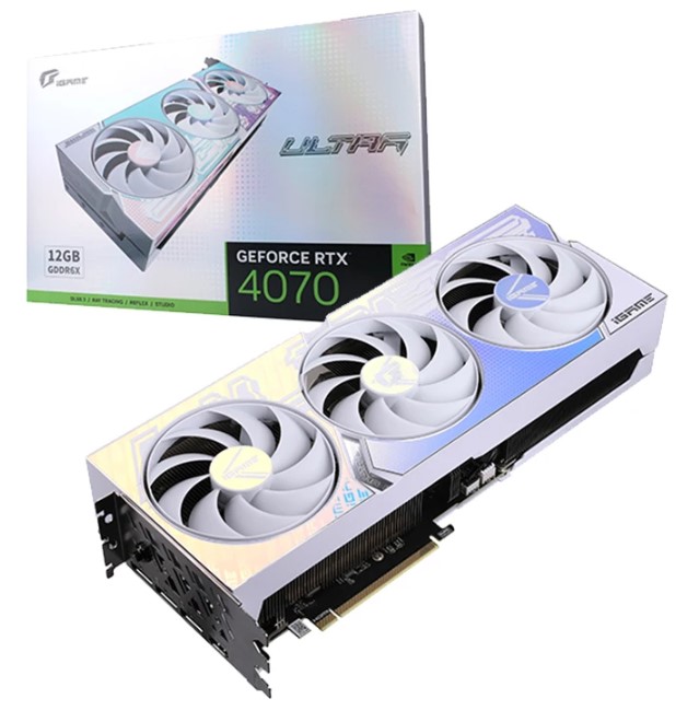 

Видеокарта PCI-E Colorful GeForce RTX 4070 SUPER iGame Ultra W OC (RTX 4070 SUPER Ultra W OC 12GB-V) 12GB GDDR6X 192bit 5nm 1920/21000MHz 3*DP HDMI, GeForce RTX 4070 SUPER iGame Ultra W OC (RTX 4070 SUPER Ultra W OC 12GB-V)