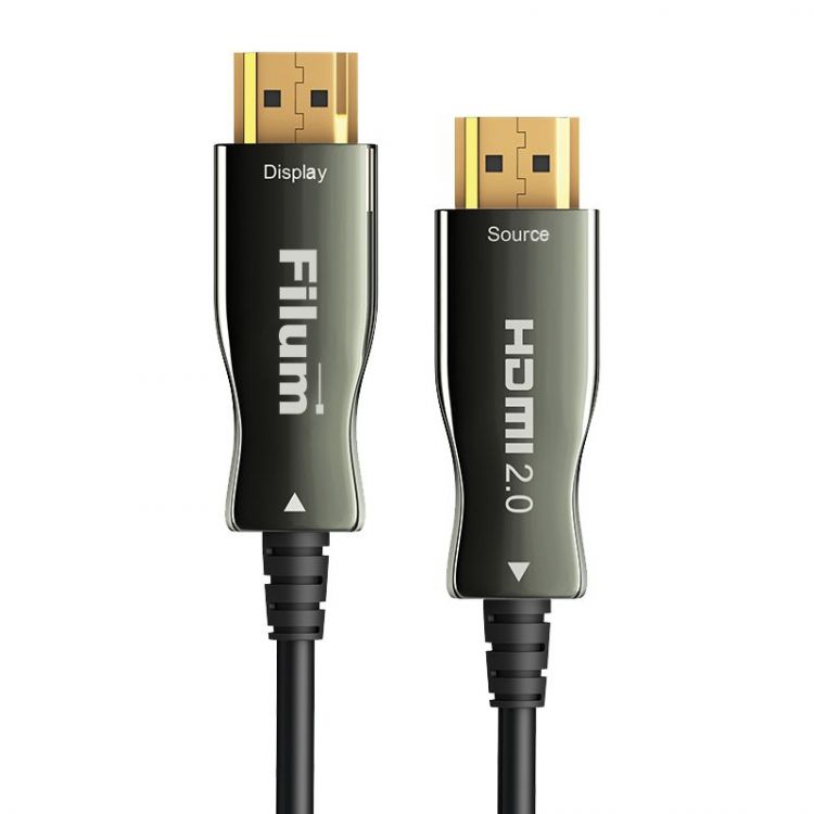 

Кабель волоконно-оптический Filum FL-AOC-HDMI2.0-80M активный, оптический, 80 м, 4K/60HZ, HDMI v.2.0, ARC, 19M/19M, черный, коробка, FL-AOC-HDMI2.0-80M