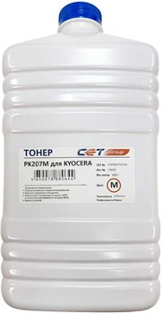 

Тонер CET OSP0207M500 PK207 пурпурный бутылка 500гр. для принтера Kyocera Ecosys M8124cidn/8130cidn, OSP0207M500