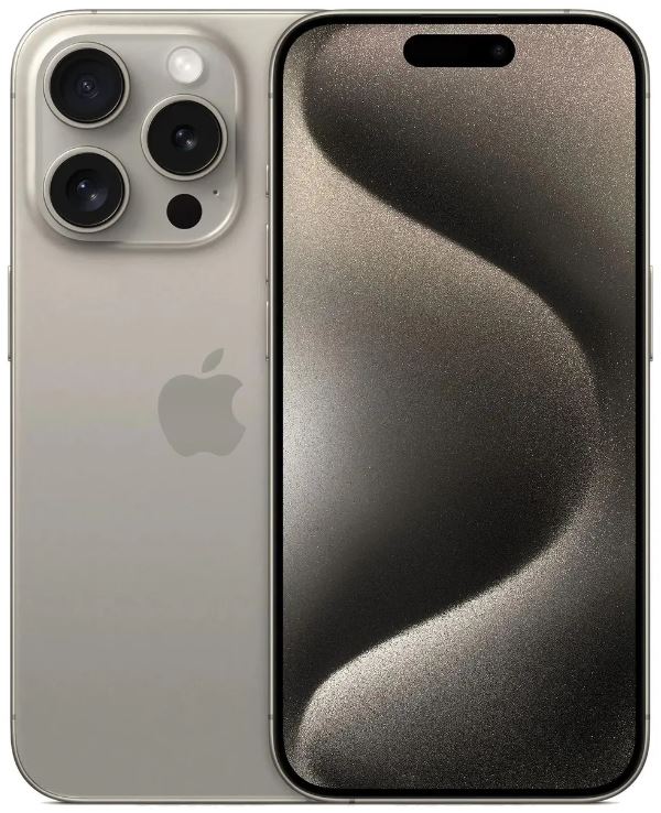 Смартфон Apple iPhone 15 Pro 256GB (MTQA3ZA/A) Natural Titanium (A3104), with 2 Sim trays no eSim