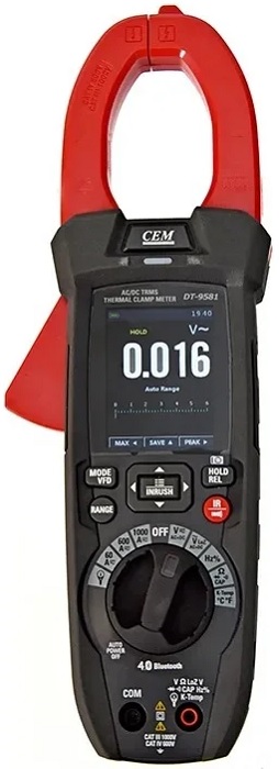 

Токоизмерительные клещи CEM DT-9180 CEM 685040 True RMS с детектором NCV (AC), DT-9180