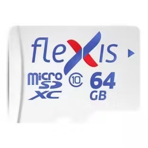 

Карта памяти MicroSDXC 64GB Flexis FMSD064GU3A Cl10 U3, с адаптером, FMSD064GU3A