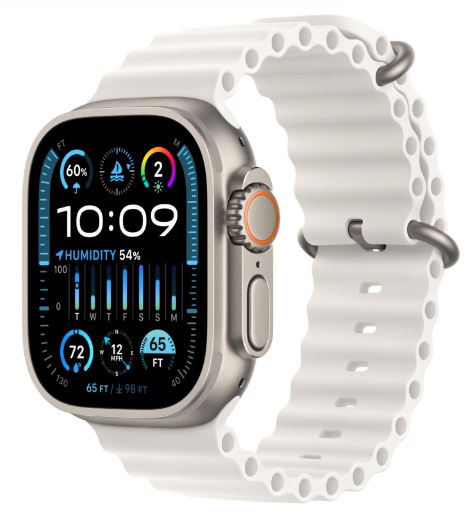

Часы Apple Watch Ultra 2 49mm MREJ3LL/A Titanium Case with White Ocean Band, Watch Ultra 2 49mm