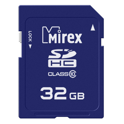 Карта памяти 32GB Mirex 13611-SD10CD32 SDHC Class 10 - фото 1